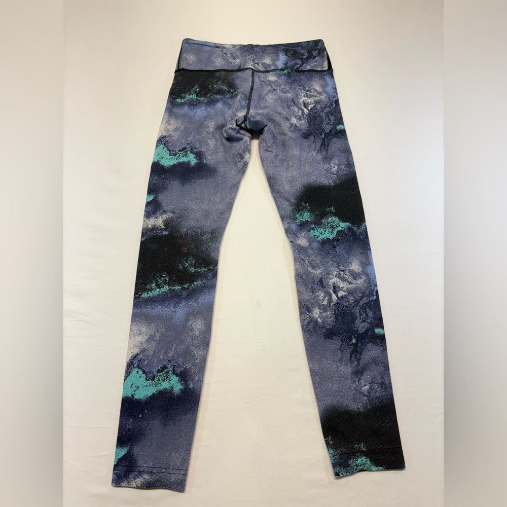 🌌 RARE Lululemon Wunder Under Crop in Denim Luon Milky Way 🌌 Size 4
